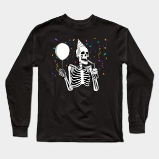 Skeleton party - this celebration is totally dead - phantom fiesta Long Sleeve T-Shirt